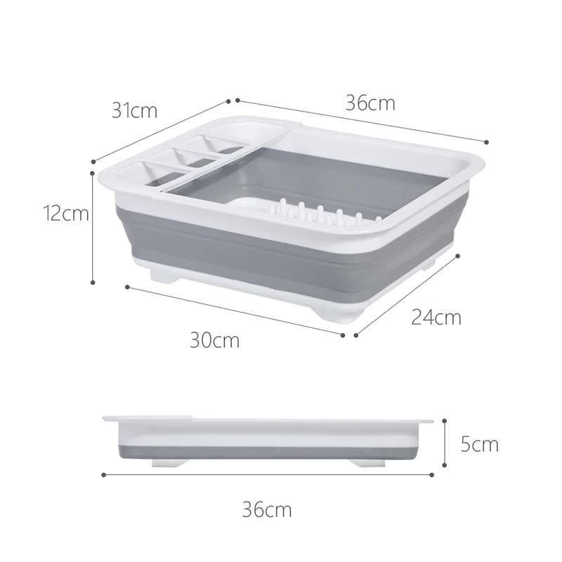 Foldable Dish Drying Rack Folding Household Storage Holder Portable Bowl Tableware Lid Drain Rack Kitchen Accessories Organizer