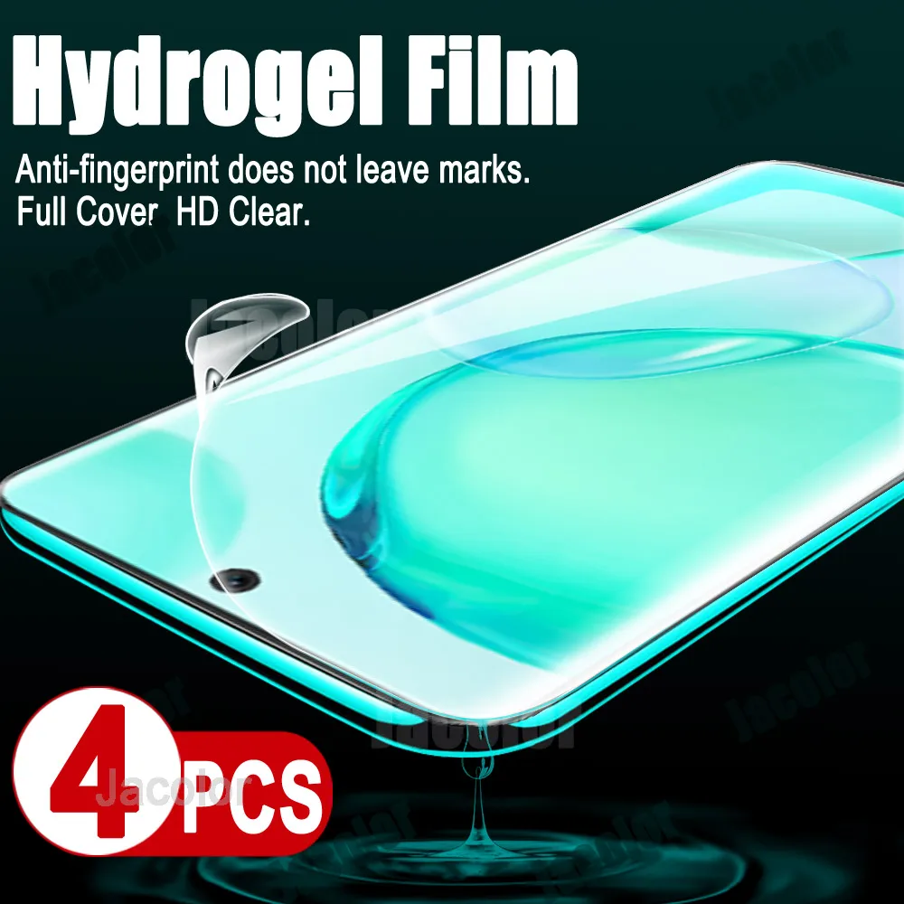 4PCS Screen Protector For Honor 50 NTH-NX9 AN00 Hydrogel Safety Film For Honor50 Pro Honer 50Pro Soft Water Gel Film Not Glass