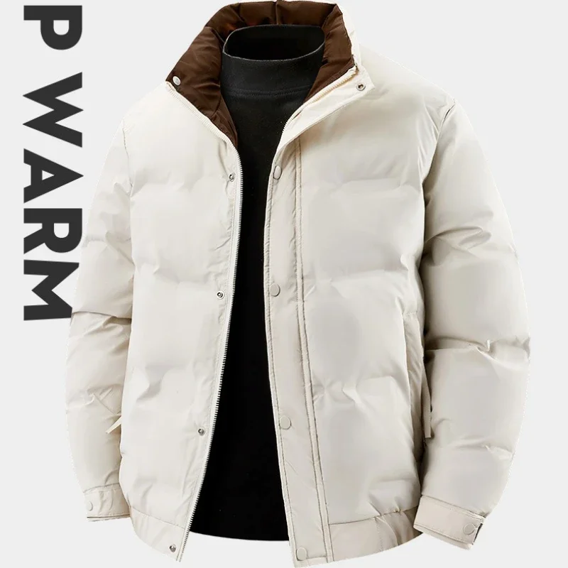 Winter Men's Casual Short Puffer Jacket White Duck Down Coats Men Winter Quality Coat Male Outdoor Windproof Thicker Warm Parkas