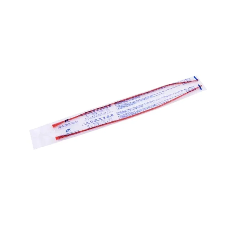 20pcs Disposable Silicon-coated red latex foley catheter medical surgery and training supplies