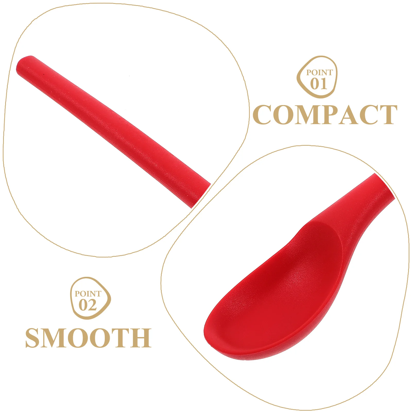

4pcs Kitchen Mixing Nonstick Large Soup Utensil Serving Stirring For Household Salad Spoon Silicone Cooking Spoons Kitchen