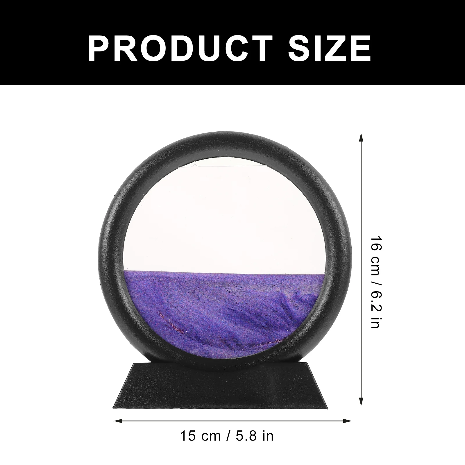 

3D Quicksand Painting Moving Sand Art Picture Hourglass Desktop Ornament Relaxing Office Desk Decor Sand Painting