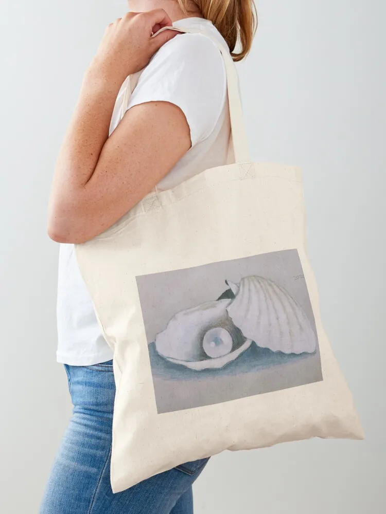 

Realistic Seashell Drawing Tote Bag shopping bag logo shopping cart bags custom tote bag tote screen