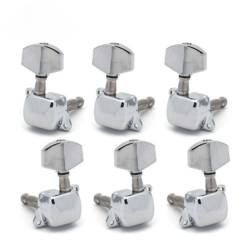 

6 PCS Guitar String Tuning Pegs Tuner Semi-closed Tuner Machine Heads for Electric Guitar Folk Acoustic Guitar Tuning Pegs 3L 3R