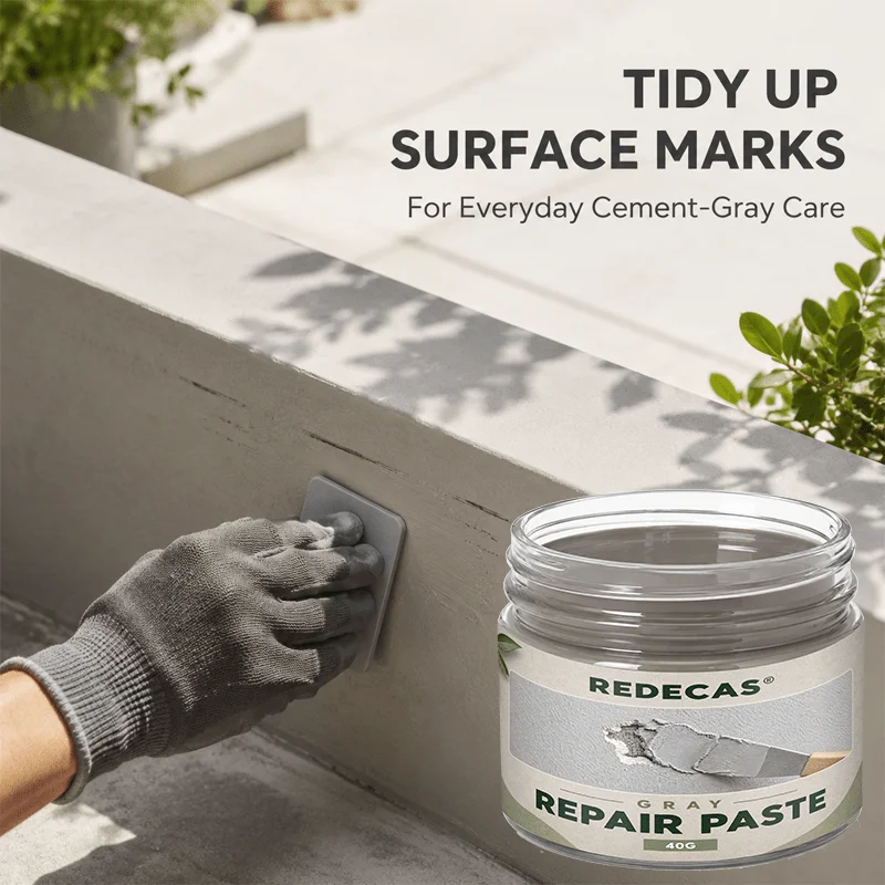 Gray Touch‑Up Repair Paste for minor non‑structural surface damage. Great for home DIY & daily appearance maintenance.