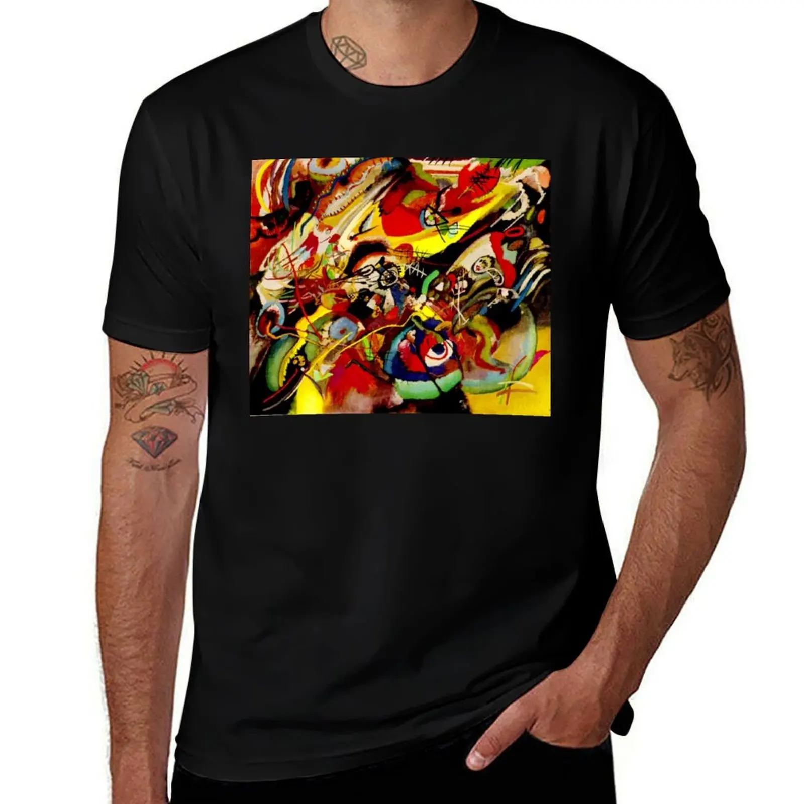 

graphic VII t Art Study Kandinsky T-Shirt for man designer t shirts shirts funny man tshirt Wassily Abstract for Composition