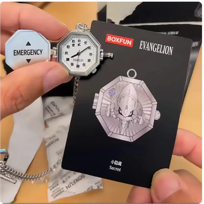 Auf Lager Original BANDAI NEON GENESIS EVANGELION Time Completion Plan Serie Uhr Blind Box Anime-Charakter-Modell Spielzeug Geschenke
