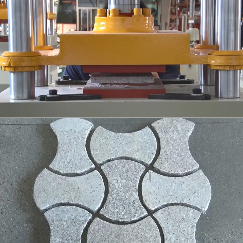 Hot SCDK-81 Marmer Graniet Bestrating Rots Steen Stempelen Splitter Machine Hydraulische Natuursteen Splitsmachine