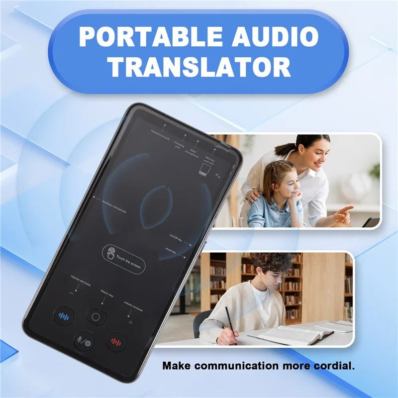 S85 Pro Portable Audio Translator 138 Language Recording 19 Offline Real Time Chatgpt AI Voice Photo Group Translation-AU47