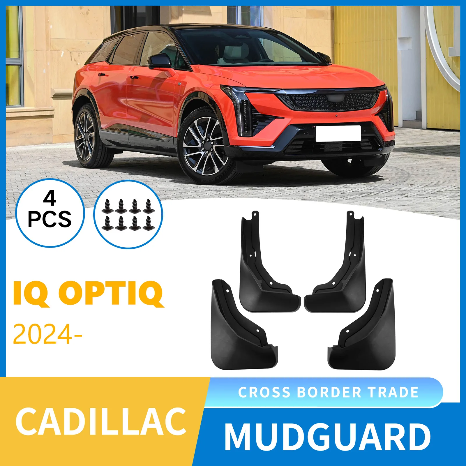 

Mudguard For Cadillac Aoge IQ Optiq 2025 car tire mudguard modification,Front Rear Flares Splash Guards Cover Car Accessorie
