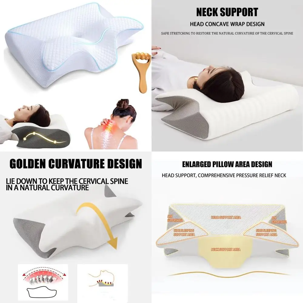 

Ergonomic Memory Foam Pillow for Side Sleepers: Cleshy's Supportive Alignment Pillow
