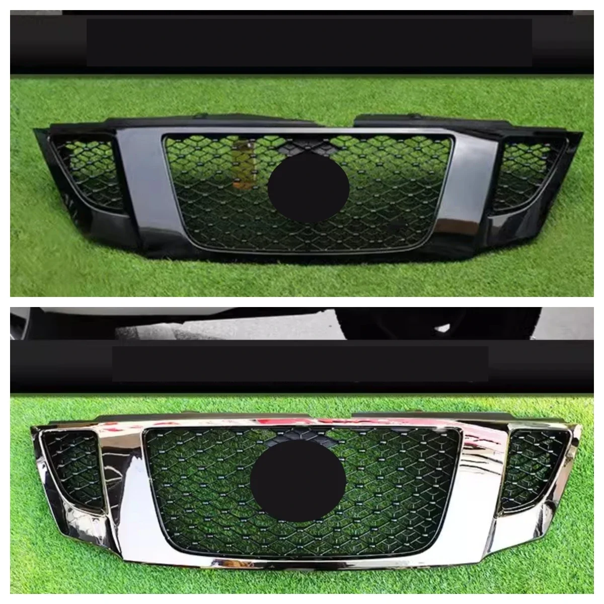 

Front Bumper Grill Mask Radiator Grille for Nissan Patrol Y62 Convert NSIMO Style Net Car Accessories