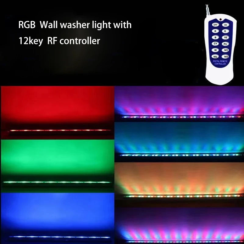 9w 12w 18w 36w 72w LED Wall washer lampade luce di inondazione esterna impermeabile Blu Verde Rosso Bianco RGB luce paesaggistica