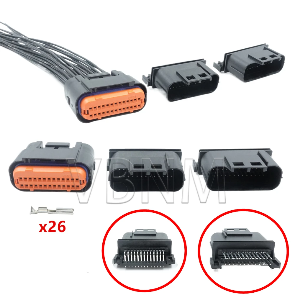 

26-контактный MX23A26NF1 MX23A26SF1 MX23A26XF1 разъем переменного тока в сборе, автомобильный разъем ЭБУ, автомобильный жгут проводов