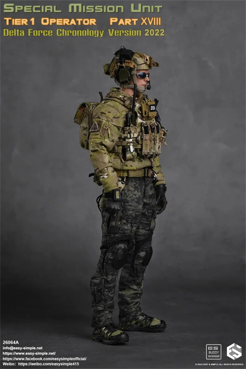 1/6 Easy&Simple ES 26064A US. Soldier Army Operation Unit Special Mission Full Set Moveable Action Figure Gift For Fan Collect