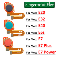 Fingerprint For Motorola Moto E20 E32 E40 E6s E7 Plus Power Home Button Fingerprint Menu Return Key Sensor Flex Cable