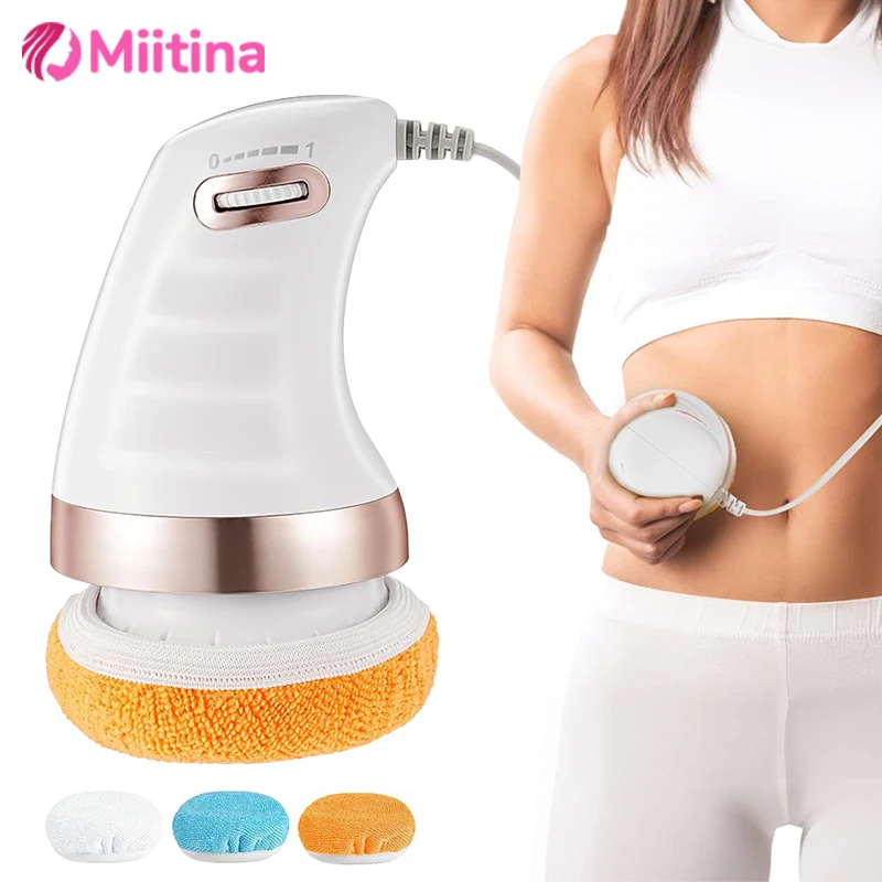 

360 ° Вращающийся массажер от целлюлита, ручной антицеллюлитный аппарат для тела, высокочастотная вибрация, соскабливание, подтяжка, уход за красотой