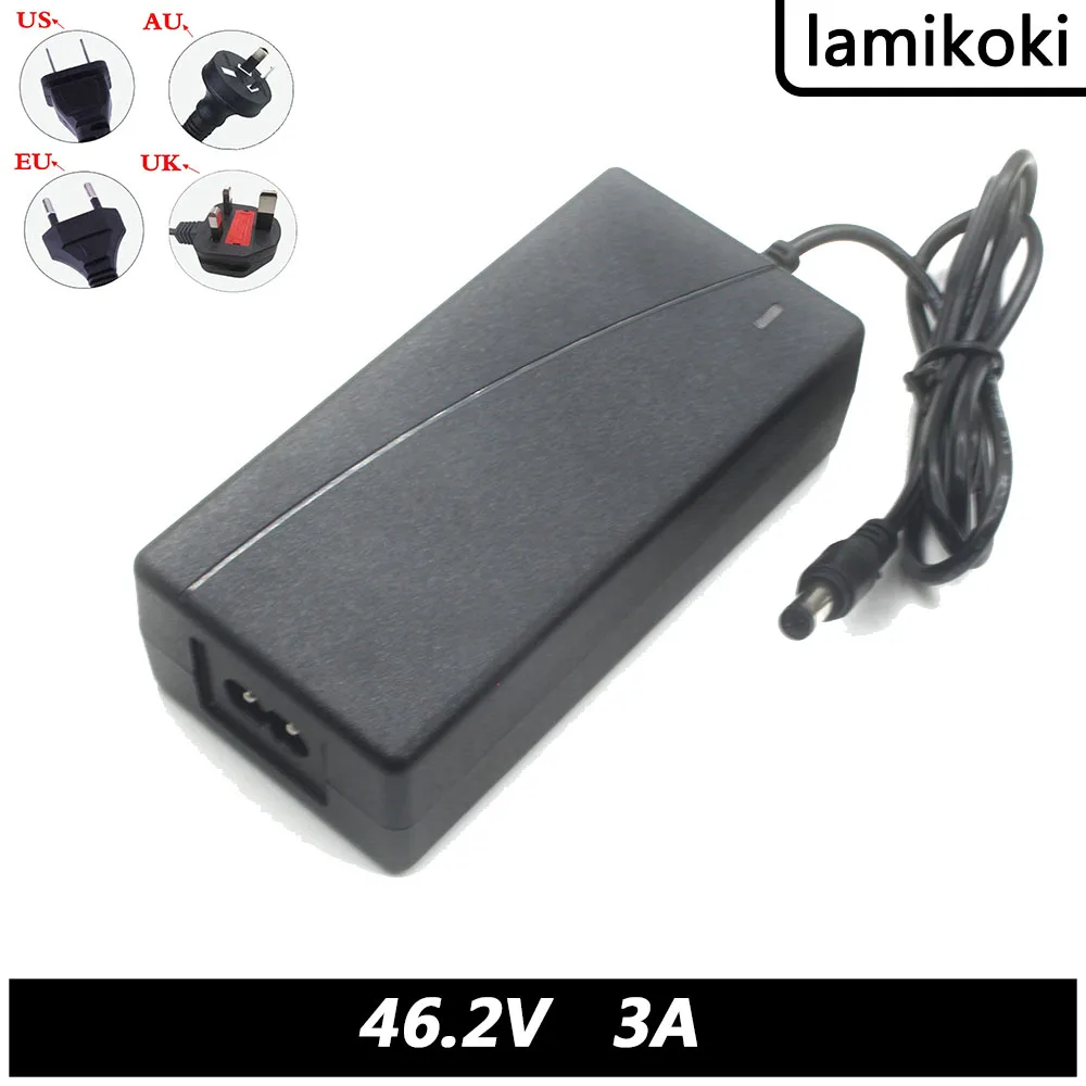 46.2V 3A Li-ion Battery Charger For 11S 40.7V Lipo/LiMn2O4/LiCoO2 Battery Smart Charger Auto-Stop Smart Tools