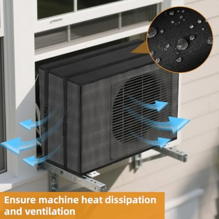 NNG Outdoor Window Air Conditioner Cover Compatible with Midea 8000 BTU 10000 BTU 12000 BTUWindow AC Mesh Cover for Outside Win