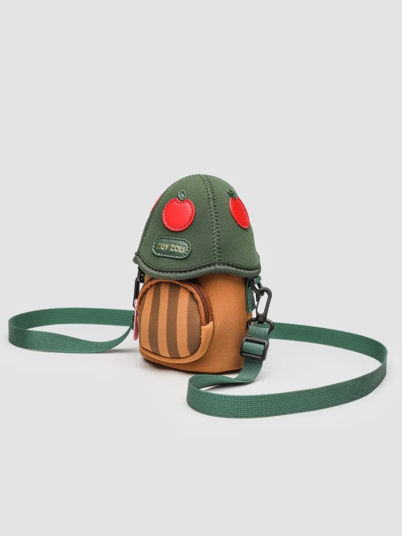 2025 New Design Children's Trendy Cool Cute Mushroom Bag for Boys Girls Kindergarten Lightweight and Versatile Outdoor Crossbody