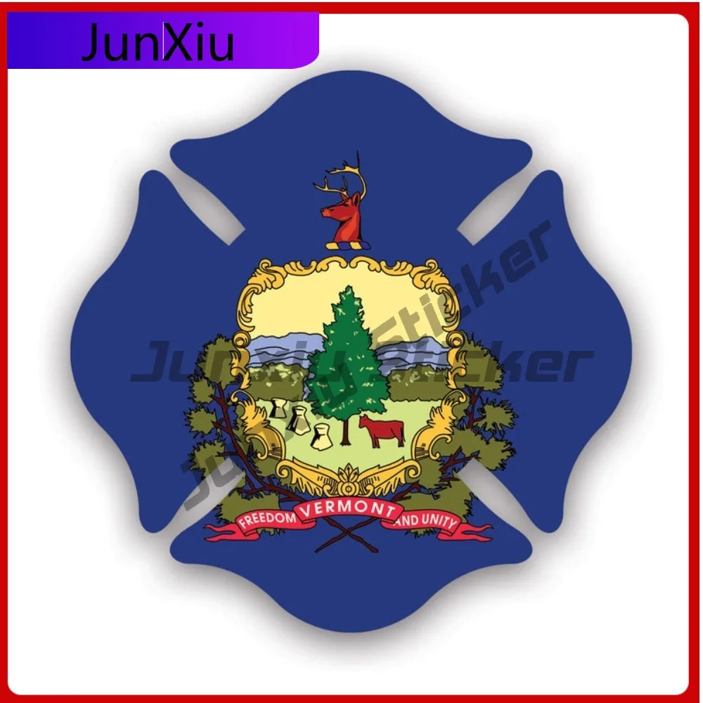 

Vermont State Maltese Sun Resistant Fade Resistant Vintage For Helmet Laptop Bumper Easy Apply Removable Decoration Rear