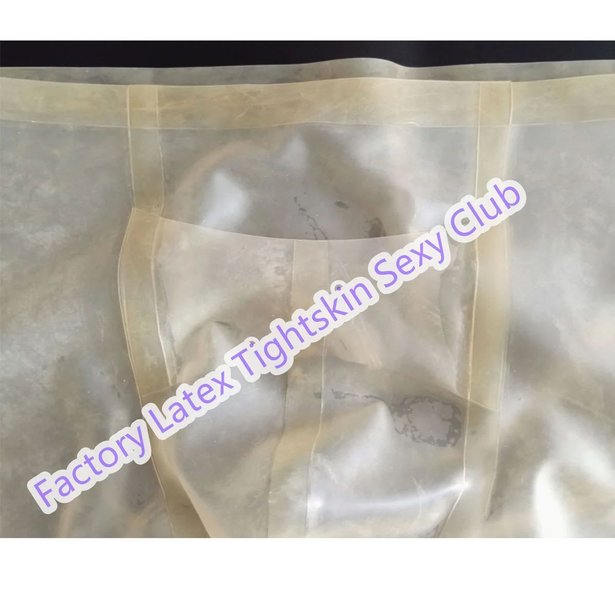 

Male Latex Boxer Rubber Shorts Underwear Transparent Halloween Cosplay Costumes Custom Made