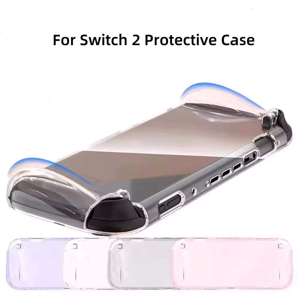 2025 For Switch 2 Handheld Gaming Console TPU Case Anti-fall Protective Cover Soft Transparent Protector Shell For Switch 2