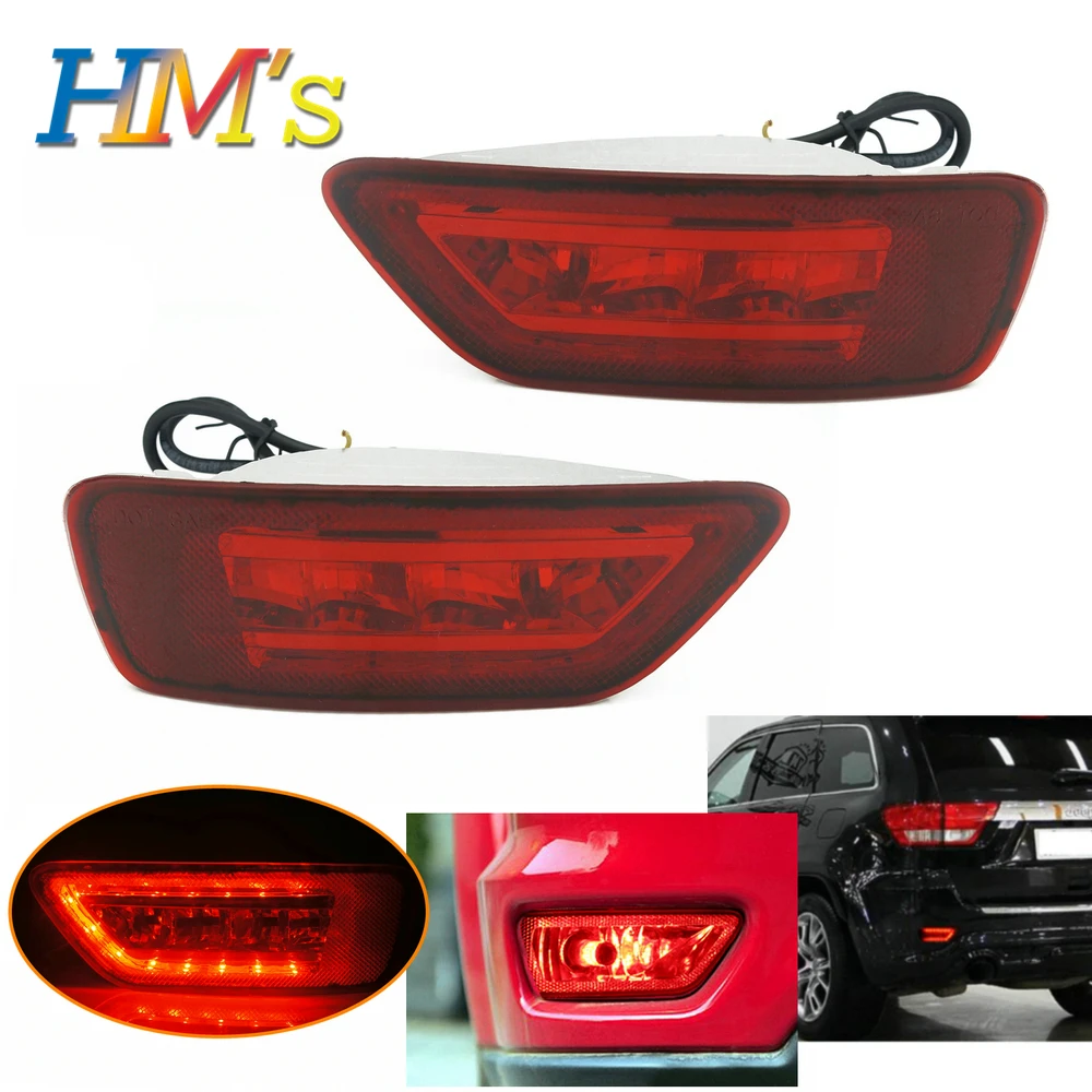 

For Jeep Grand Cherokee WK2 2011 -2018 2016 Dodge Journey 2017 Car Accessories LED Bumper Rear Tail Brake Light Fog Lamp