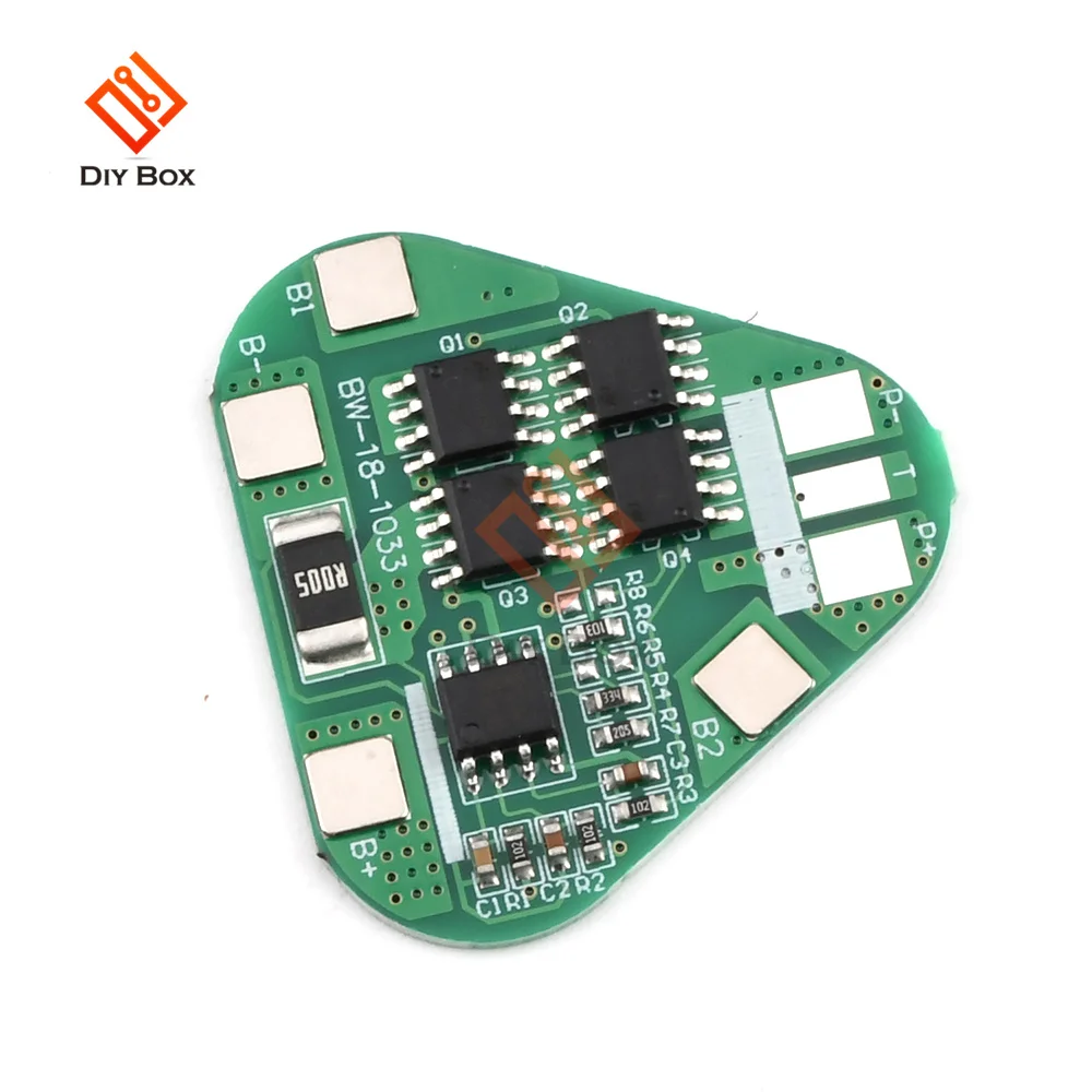 3S 4A Li-ion Li-Po Cylindryczny pryzmatyczny akumulator litowo-polimerowy 3-ogniwowa płytka modułu PCB Zabezpieczenie przed przeładowaniem przed