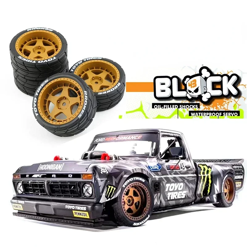 4ks guma pneumatika kolo guma pro tamiya TT01 TT01E TT02 TT02B XV01 TA06 PTG-2 1/10 RC auto upgrades součástky příslušenství