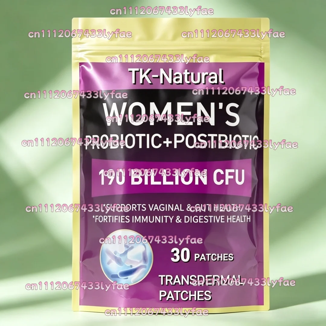 30 Patches Probiotics Transdermal Patches for Women - Supports Occasional Constipation, Gas & Bloating