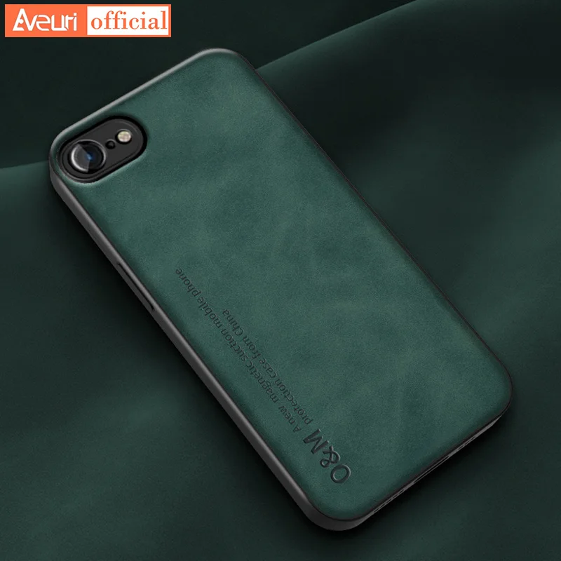 For iPhone 6 6S 7 8 Plus Coque Luxury Magnetic Leather Case For iPhone 5 5S SE 2020 2022 SE2 SE3 Back Cover Silicone Phone Case