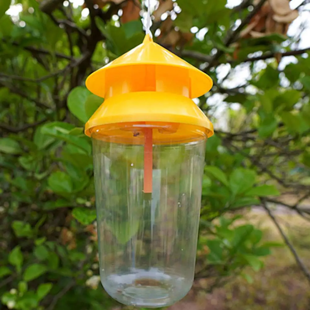 Plastic Fruit Fly Trap Killer Drosophila Trap Anti Fly Fruit Fly Killer Catcher Orchard Insect Trap Pest Control Fly Bee Trap