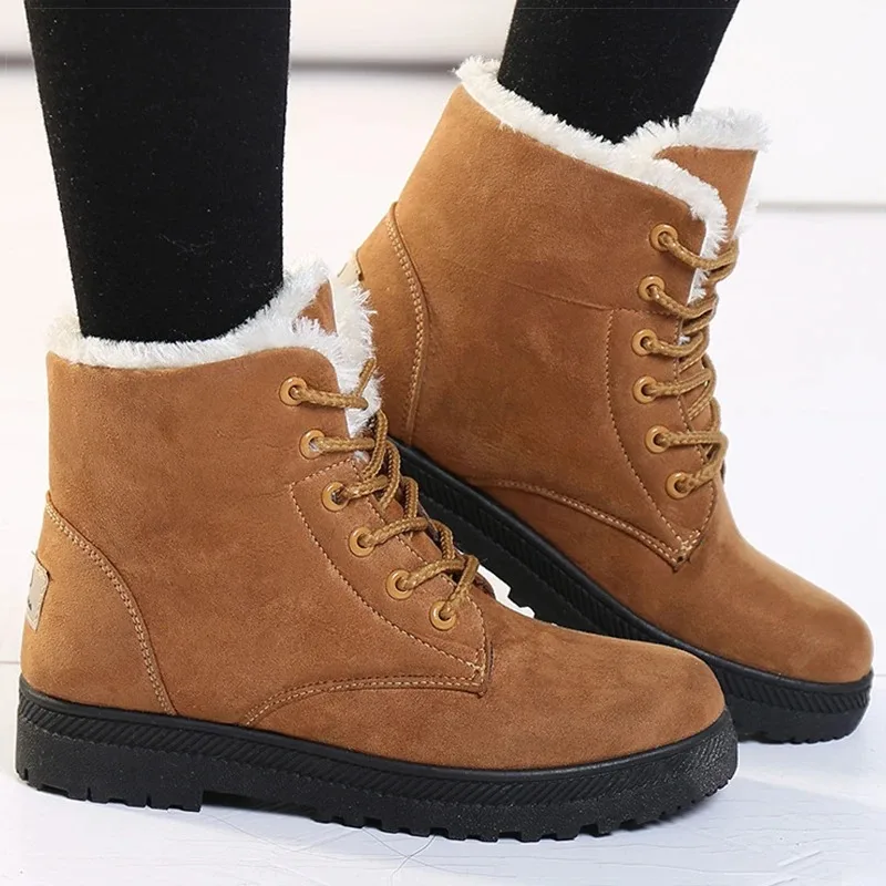 Women Snow Boots Fashion Keep Warm Ankle Boot High Quality Plush Winter Shoes for Woman Comfort Non Slip Casual Boot Botas Mujer