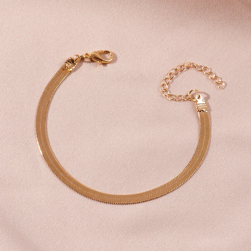 Classic Snake Chain Bracelet for Women Trend Gold Color Chain Bracelets For Women Jewelry Gift Wristband