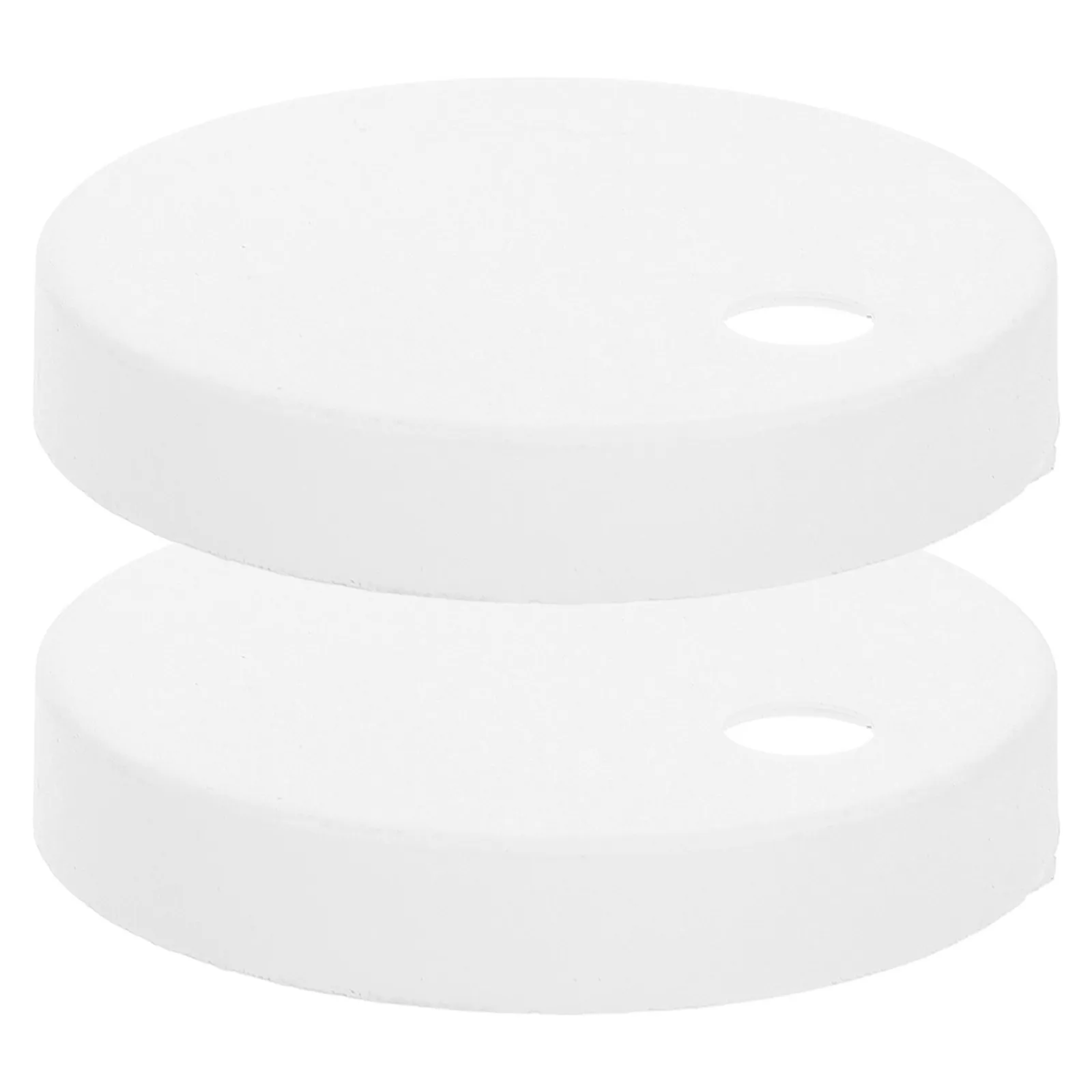 1Pair Toilet Bolt Caps White Round 45Mm Plastic Decorative Screw Covers Universal Fit Bathroom Toilet Bowl Lid Installation