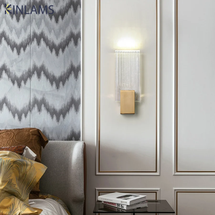 modern gold indoor wall sconces iluminacao led bolha de cristal sala de estar tv de fundo quarto corredor home decor 01