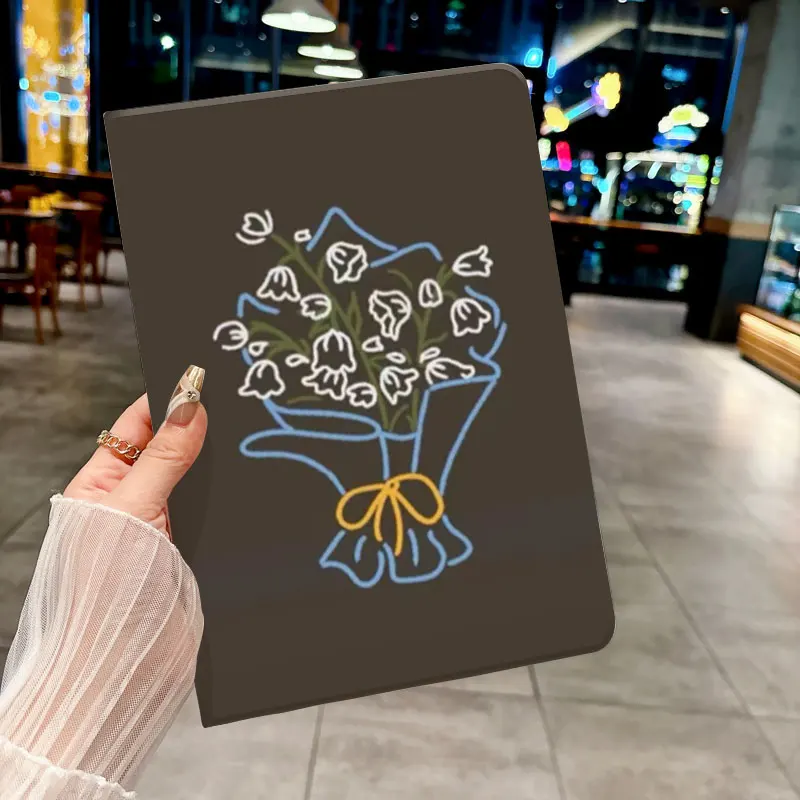 

Bluebell flower pattern case for iPad pro 10/11-Inch 2020/6th/7th /8th /Air 3rd/Air 4th/9th gen/Air 5th Gen 2022/Air 11