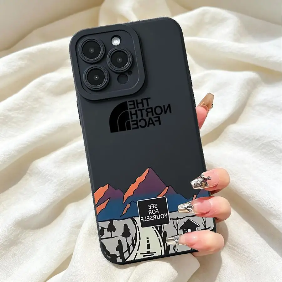 Case for Apple iPhone 17 Pro Max 13 11 12 Plus 14 Air 16 15 Pro TPU Phone Cover Snow Mountain Highway North view 5