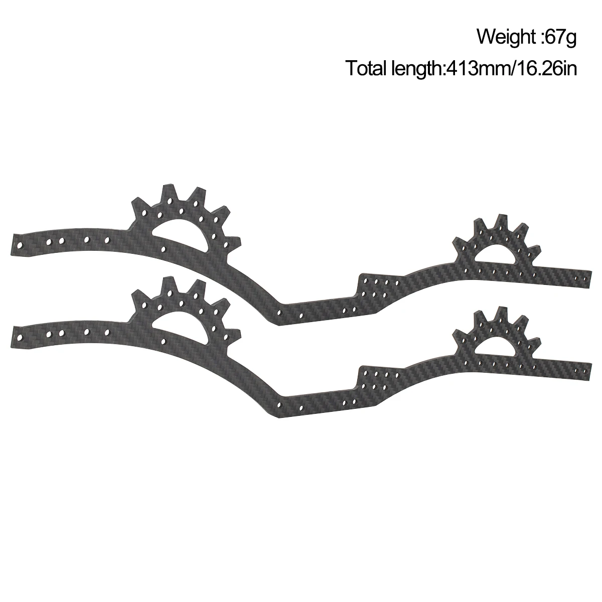 Kit de chasis LCG de fácil montaje para Axial SCX10 y Capra, pieza de mejora de gravedad central baja sobre orugas RC a escala 1/10