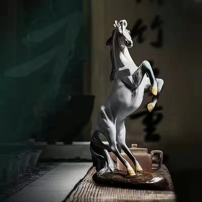 

Resin Animal horse decoration sculpture statue European style ornaments Home, living room, office decoration accessories