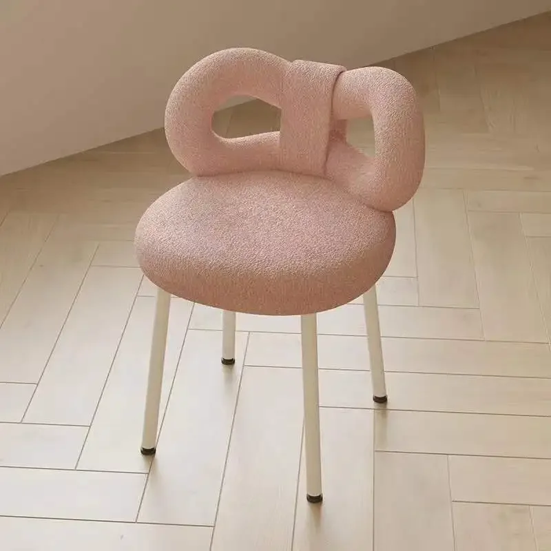 Light Luxury Bedroom Dining Chair Manicure Makeup Vanity Stool Dressing Chair Modern Nordic Sillas Silla for Home Furniture