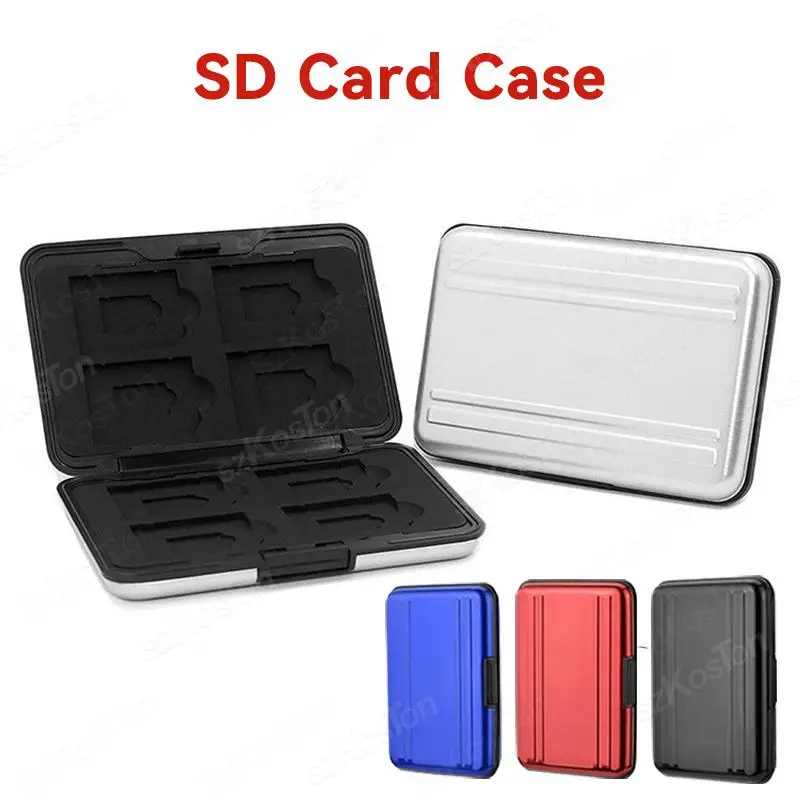 Funda impermeable para tarjeta SD, soporte para tarjeta Micro SD, espuma suave, Interior, caja de almacenamiento con cordón, 12 ranuras