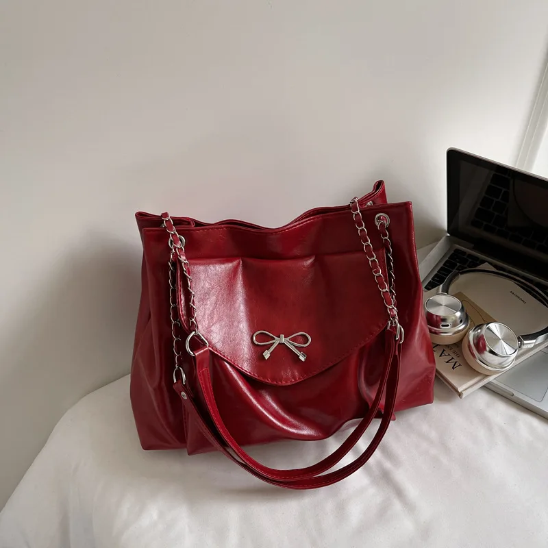 

2025 Spacious Commuter Tote Bag, College Shoulder Purse for Women, Casual Student Crossbody Versatile Day to Night Bag Textured