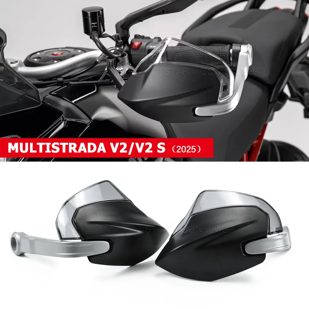 

V2 Handguard For Ducati Multistrada V2 S (2025) Hand Guard Protection Sliders Motorcycle Handlebar Windshield Air Deflector