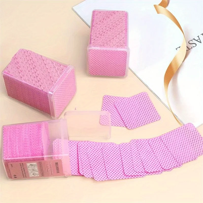 2 Stücke Fusselfreie Wattepads Nagellack Entfernen Tücher Reinigungswerkzeug Nail art Reinigungspad Papiertücher
