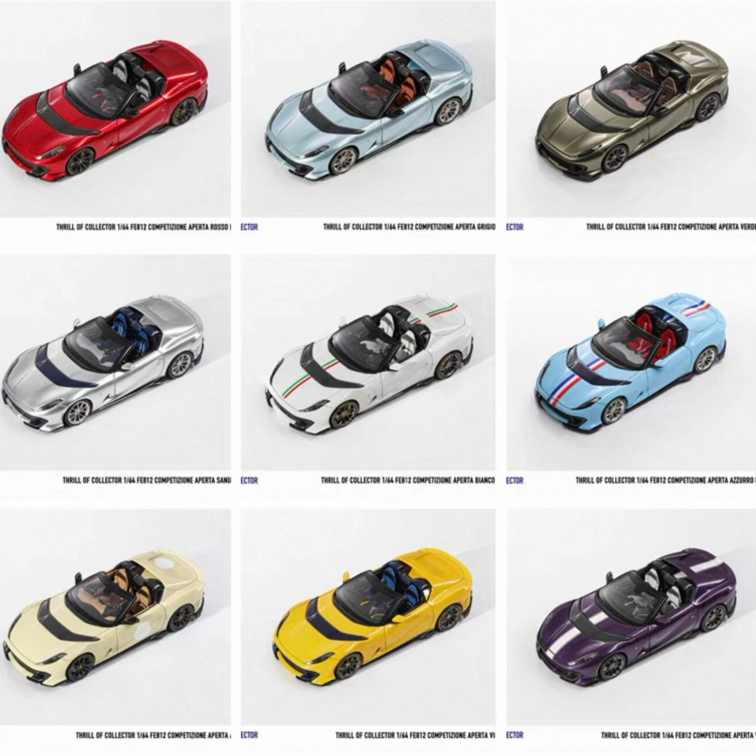 

Модель автомобиля Fuelme 1/64 812 Competizione Aperta, коллекционная, из смолы, лимитированная серия