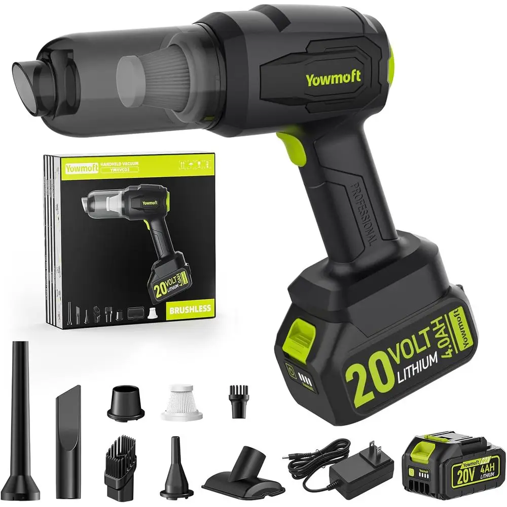 

Handheld Vacuum Cordless with 21000pa Suction, 3 in 1 Portable Kit, Mini Cleaner for Home, Car, Office