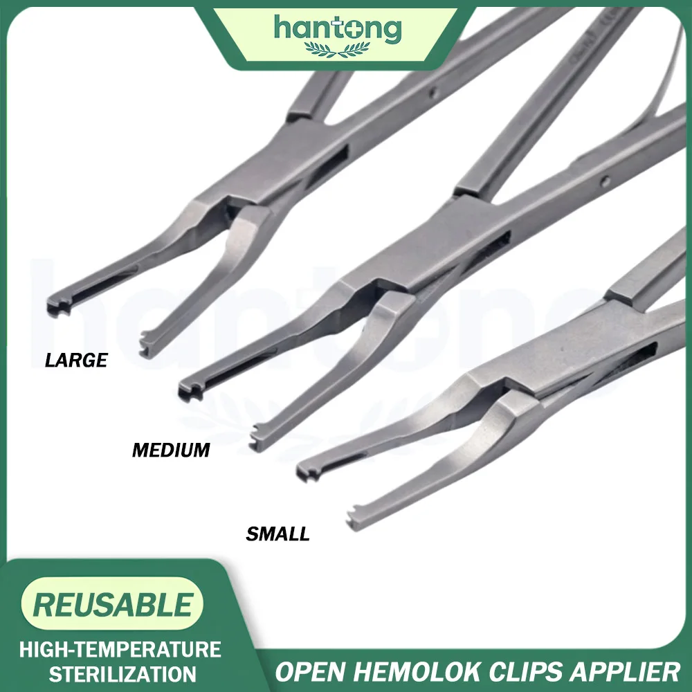 Open Surgery Hemolok Clips Applier  Polymer Clip Applicator Open Surgery Titanium Clips Applier  Ligation Clip Applicator