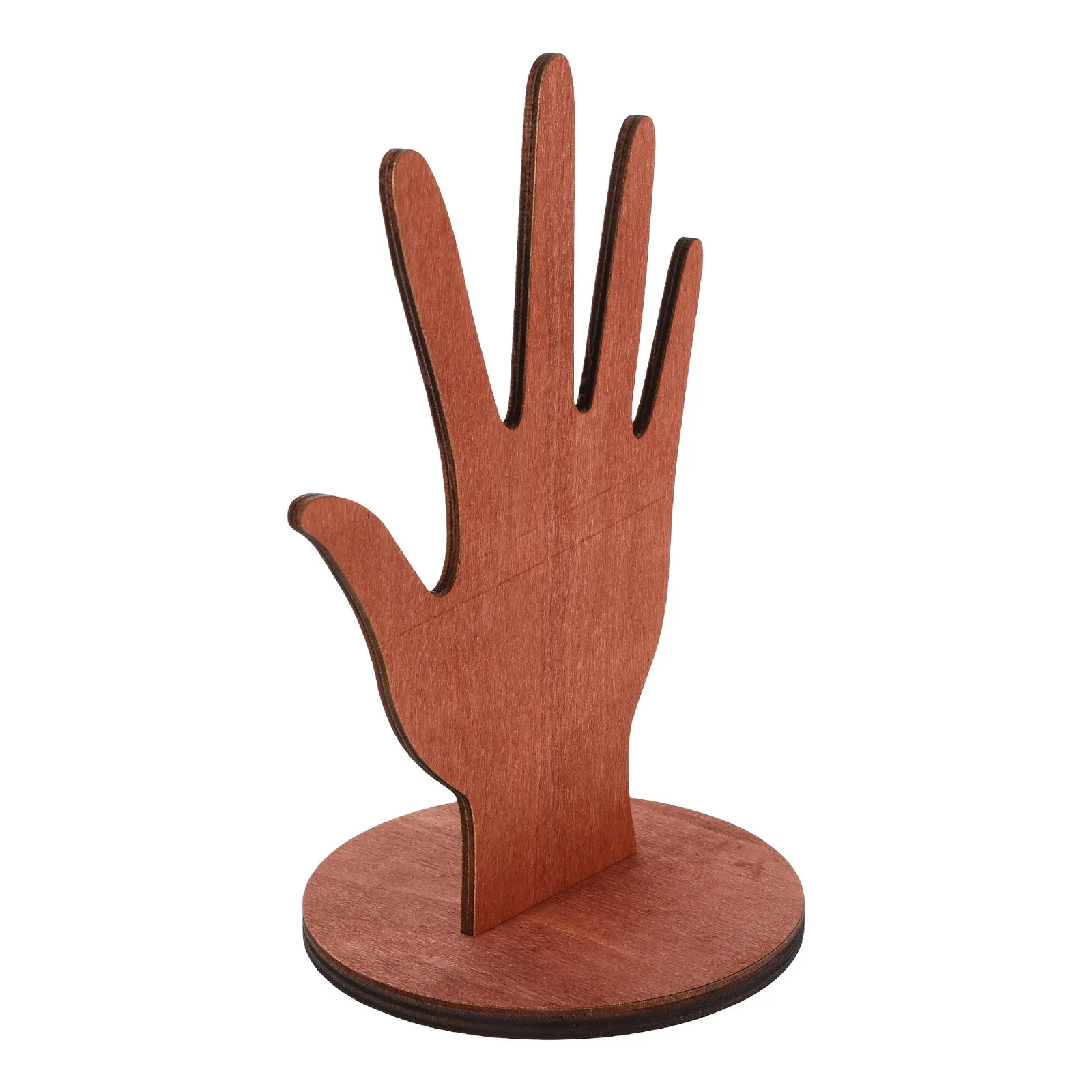 Wooden Jewelry Display Stand for Rings, Bracelets, Necklaces & Watches – Hand Mannequin Organizer